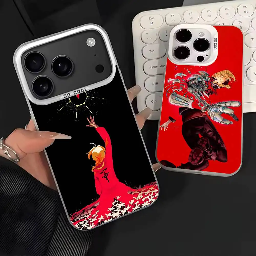 

Anime F-Fullmetal Alchemist Phone Case For iPhone 17,16,15,14,13,12,11,Mini,Pro,MAX Matte Shockproof Phone Case