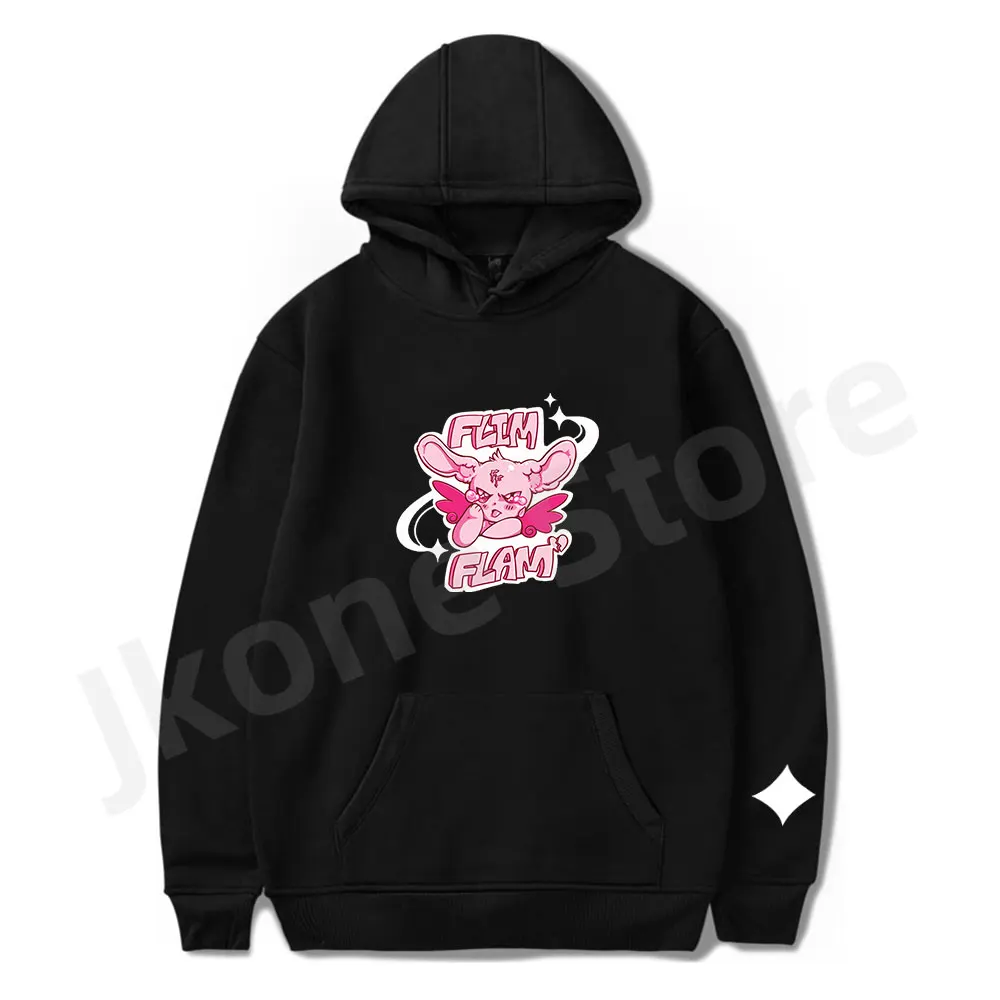 Flamingo Hoodies Flim Flam Sad Bunny Merch Print Winter Unisex Fashion Funny Casual Streetwear