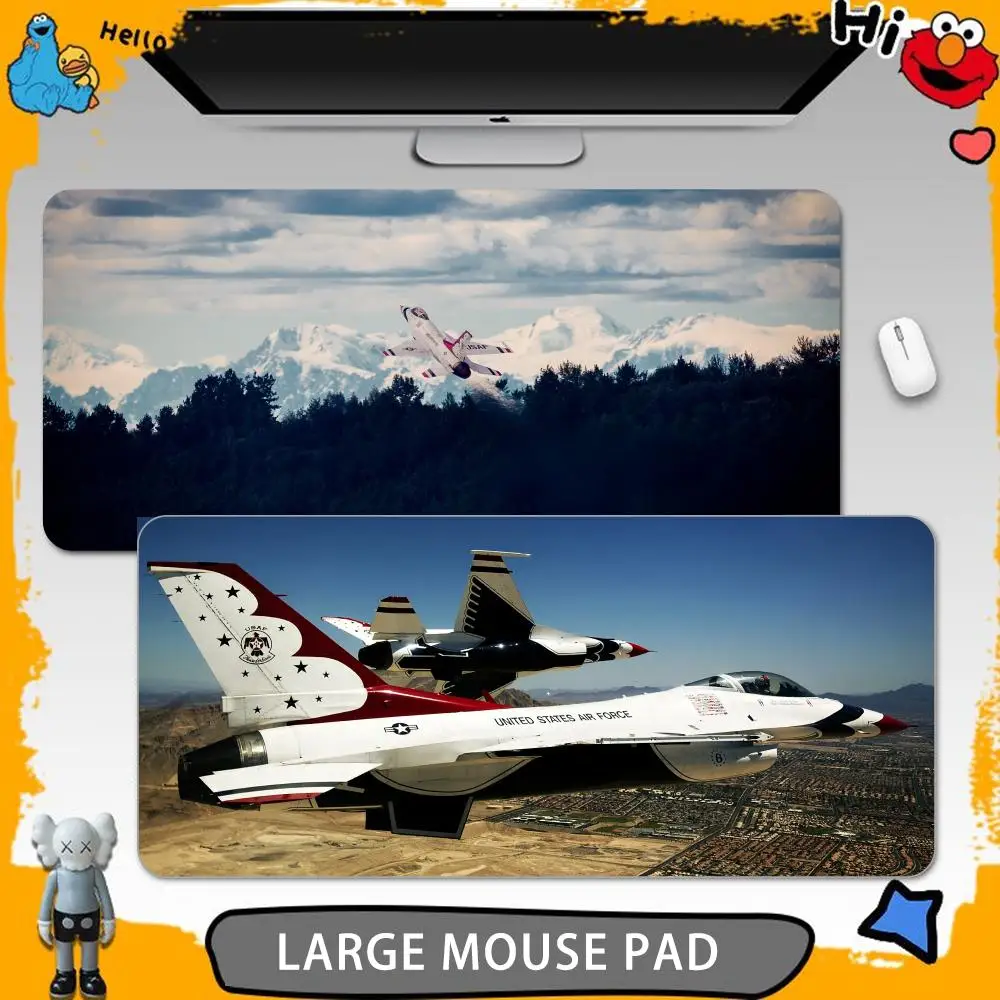 United States Air Force Thunderbirds Mouse Pads Gamer Keyboard Mat Gaming Desk Protector Laptops Large Mousepad Cartoon Deskmat