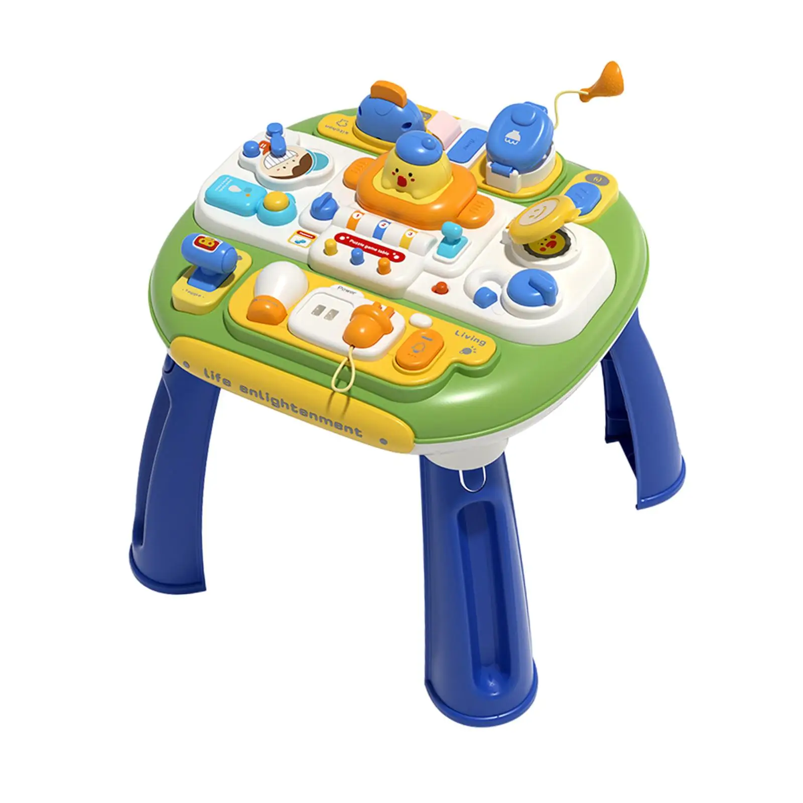 Busy Activity Table Toy Fine Motor Skill Development Pretend Baby Play Table for Girls Boys Valentines Day Gift Montessori Toys