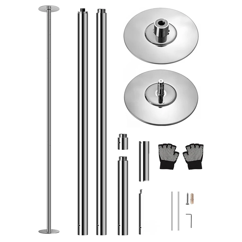 

Professional Removable Dance Pole Kit Height Adjustable for Home Yoga & Dance Studio Usepromote sales