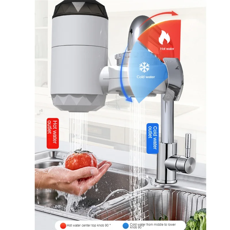 ABSE-Electric Instant Water Heater Instant Hot Water Faucet For Bathroom Basin Faucet Instantaneous Water Heater