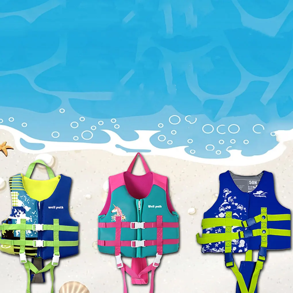 Swim Vest With Safety Standards Prevent Water Accidents Durable Life Jackets For Toddlers 1-3 blue M view 4
