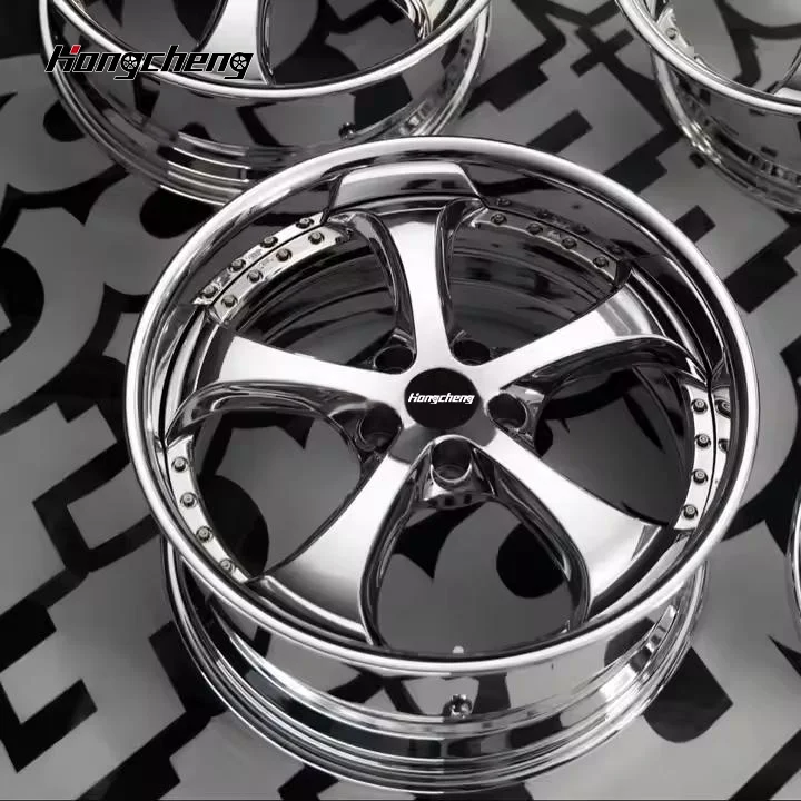 New model of 262-Piece Electroplated Deep Lip Alloy Forged Wheels 18 20 21 22 24 Inch 5x112 5x120 5x114.3 Rims for VSKF