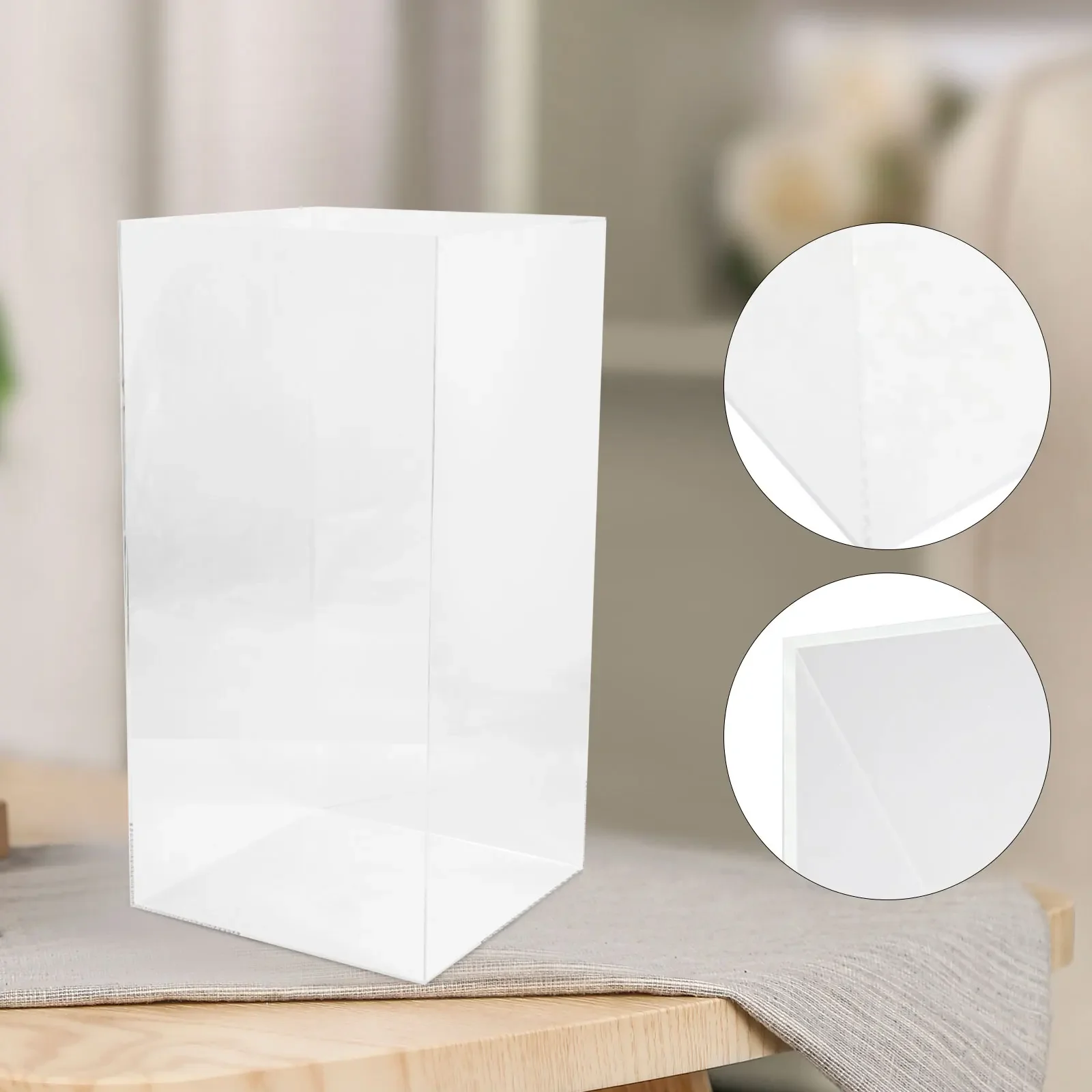 

# Для акриловой коробки, пылезащитная витрина для модели фигурки, чехол-куб 30*30*60 см, большой акриловый витрина, пылезащитная прозрачная коробка