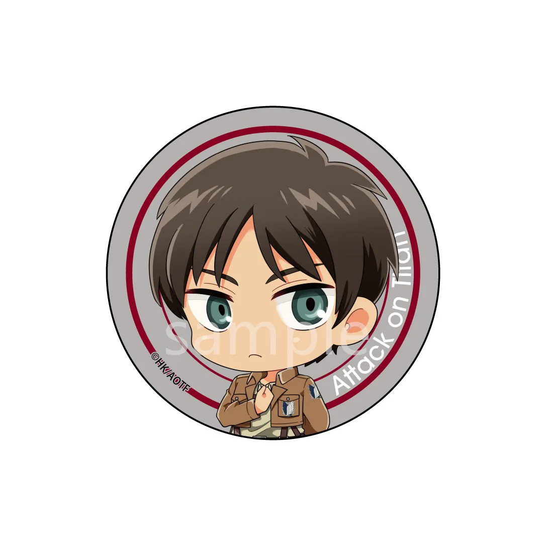 Attacco su Titano Mikasa Armin Erwin Smith Levi Hanji Anime Distintivo Ciondolo Portachiavi Accessori Merce Ricordo da collezione