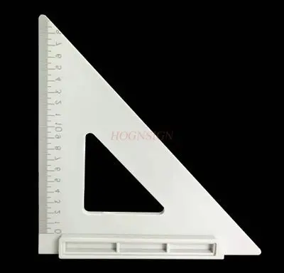 ชุดเครื่องมือช่างไม้ 1 ชิ้น ไม้บรรทัดสามเหลี่ยม 90 องศา ความแม่นยำสูง พร้อมฐานรองมุมฉากสำหรับงานตกแต่งแบบหนา