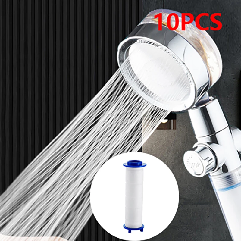 10Pcs Shower Head Replacement PP Cotton Filter Cartridge Water Purification Bathroom Accessory For Most Hand Held Bath Sprayer