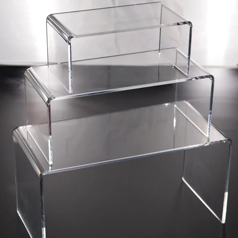 Refrigerator Sort Out Spartition Shelves Acrylic Material U Shaped Transparent Storage Rack Multi Size Toy Model Display Stand