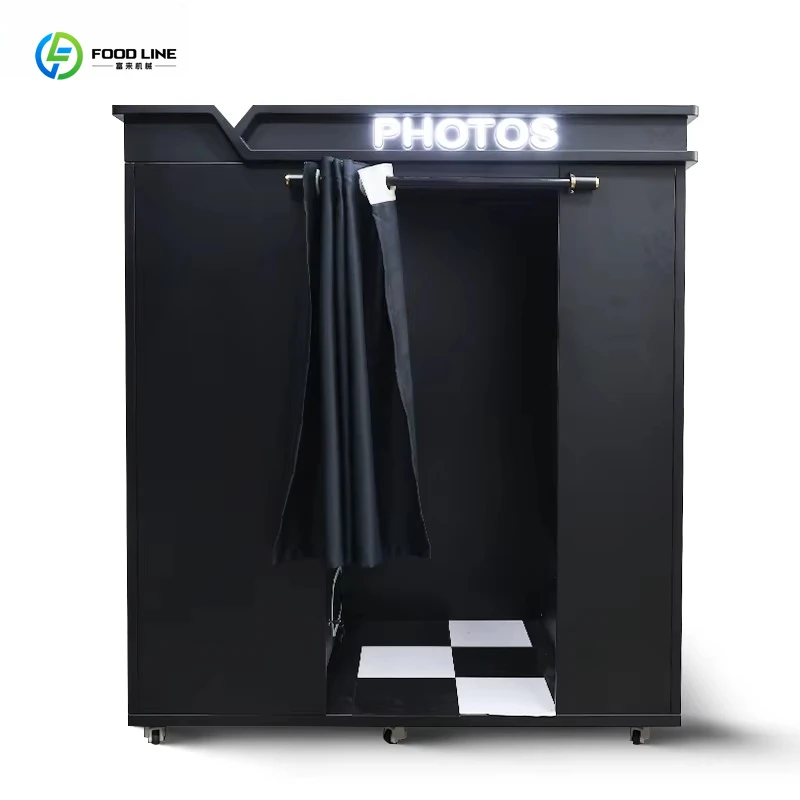 Customized New Korea Photo Booth Payment Self Service Kiosk For Shop Retail Use