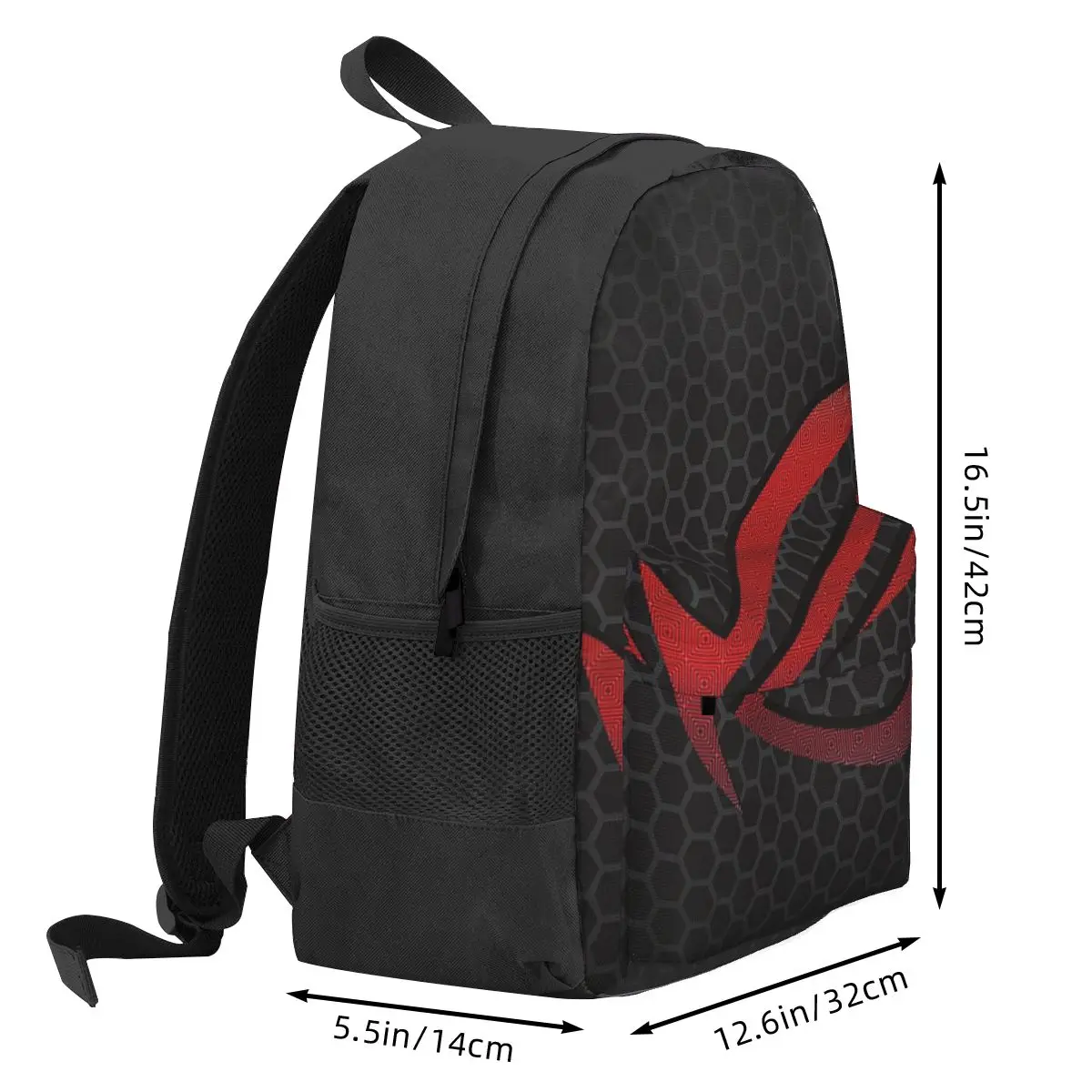 Asus Rog Future Hexagon Backpack Student BookBag Kids School Bag Laptop Shoulder Bags for Men Women