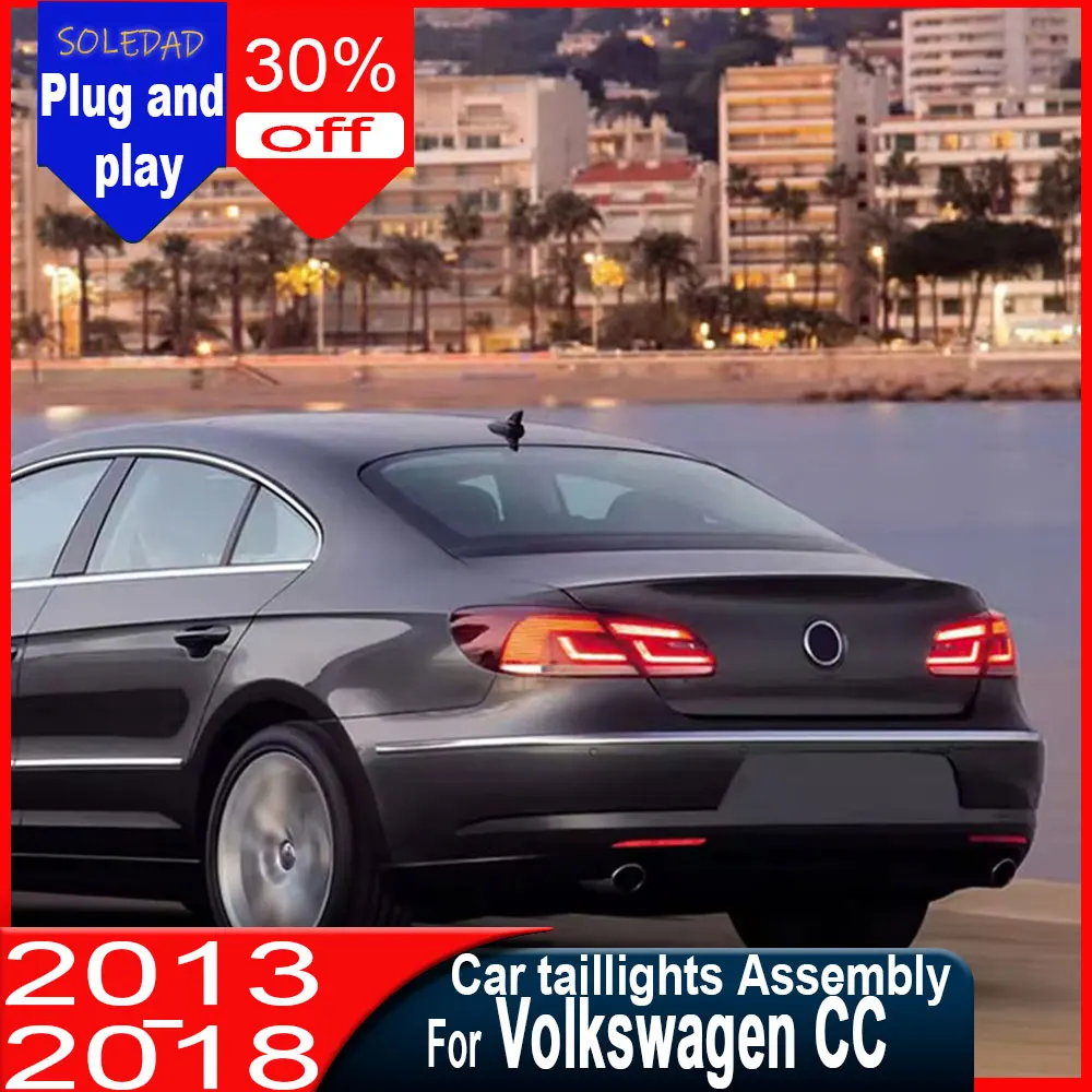 Car Taillight for VW CC LED Light 2013 2014 2015 2016 2017 2018 CC Rear Fog Brake Turn Signal Automotive Accessories