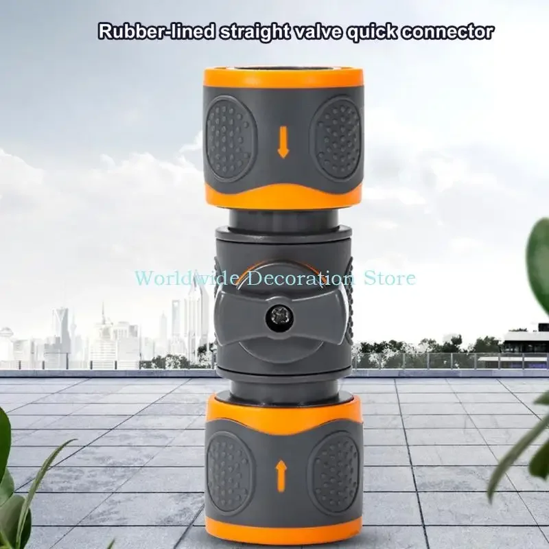 Q39B Heavy Type ABS Plastic Double Quickly Release Hose Connectors Leakproof For Outdoor Indoor Use