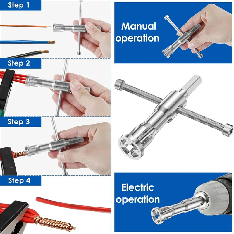 

Инструмент для скручивания проволоки, гайка для скручивания проволоки, разъем для электрической дрели, 1 компл.