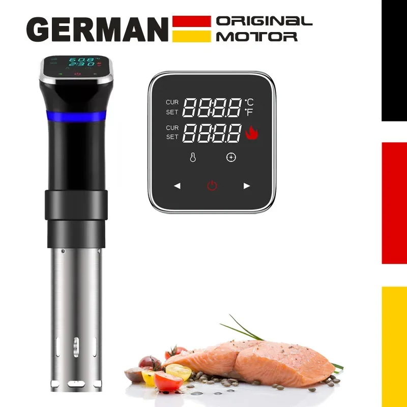 طباخ بطيء بدرجة حرارة منخفضة للاستخدام المنزلي، مكنسة ستيك تجارية منزلية سوداء