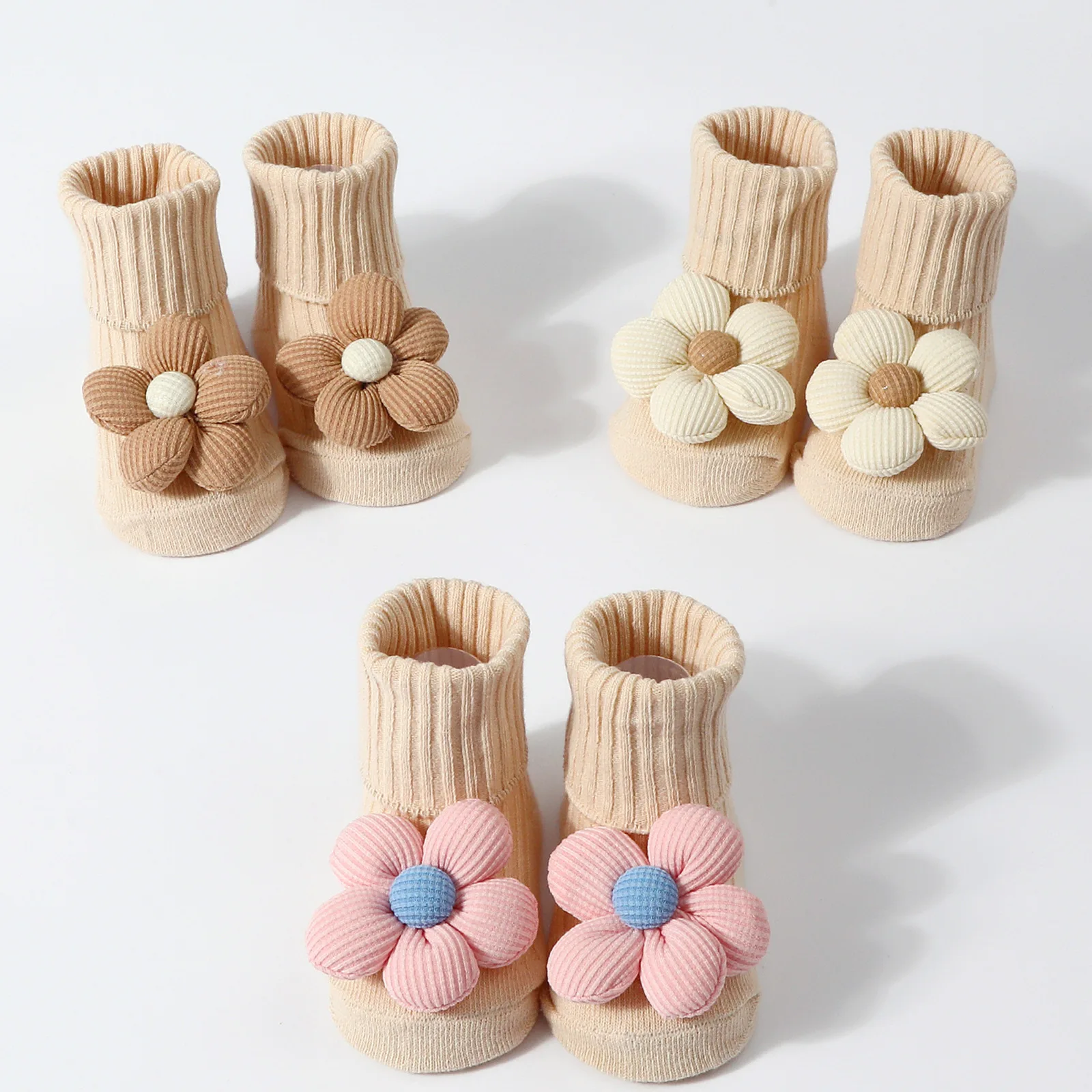 

Baby Girls Socks Princess Flower Kids Socks Thin Anti-Slip Children Cotton Socks Boneless Newborn Tube Socks For 0-12M
