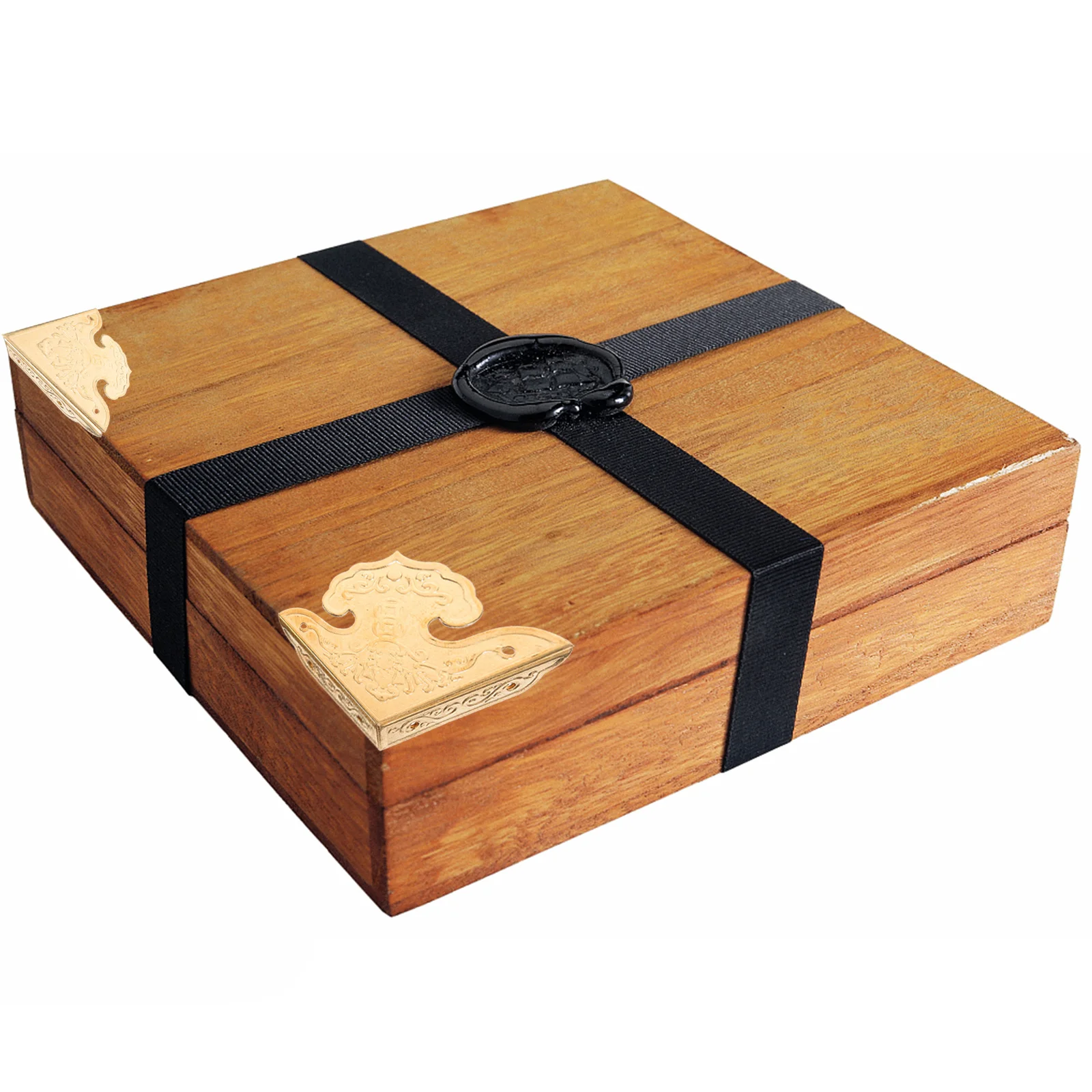 

4Pcs Box Corner Protector Brass Metal Vintage Jewelry Wooden Box Guards Decorative Edge Shield Metal Corner Protectors