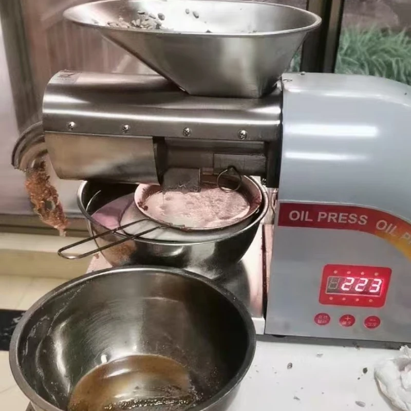 Stainless Steel Cold Oil Press Machine Commercial Home Oil Extractor for Olives Nuts Seeds 110‑220V Oil Making Presser