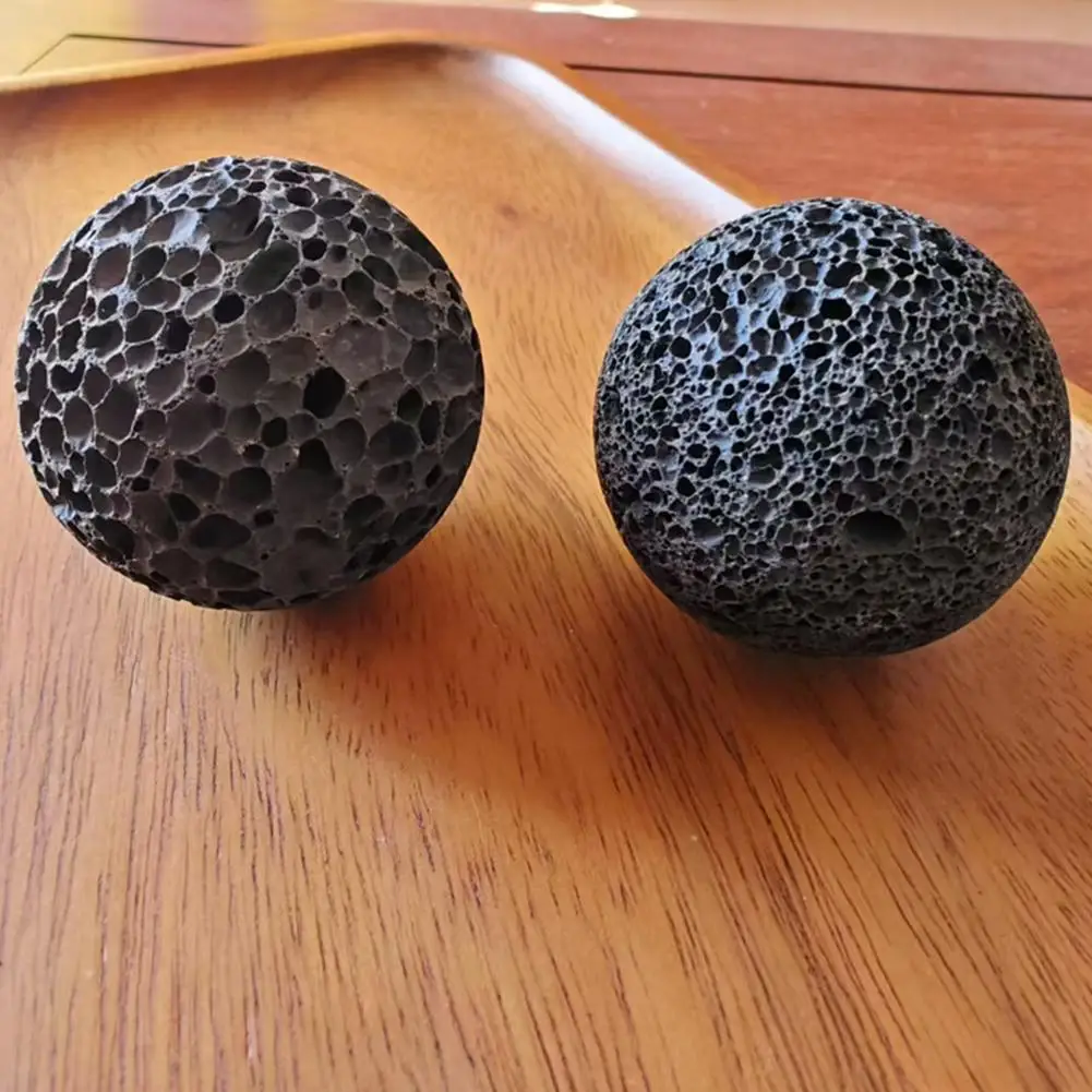 Balle de renforcement de la préhension en pierre volcanique de 5 cm, anti-transpiration, pour l'entraînement à l'escalade et la thérapie de récupération musculaire