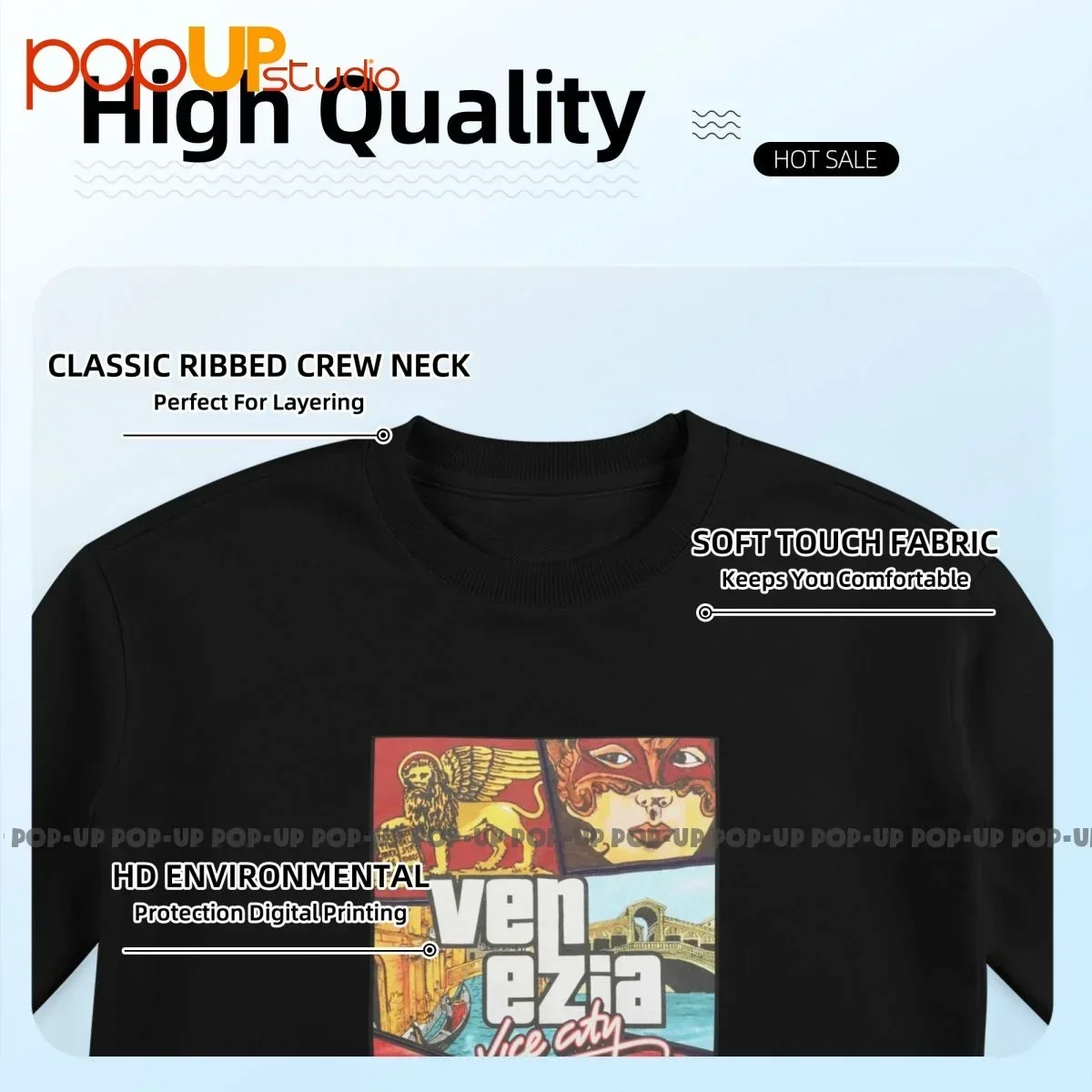 جراند ثيفت أوتو محاكاة ساخرة Gta البندقية فايس سيتي البلوز البلوز القمصان البوب طباعة الطبيعية مريحة