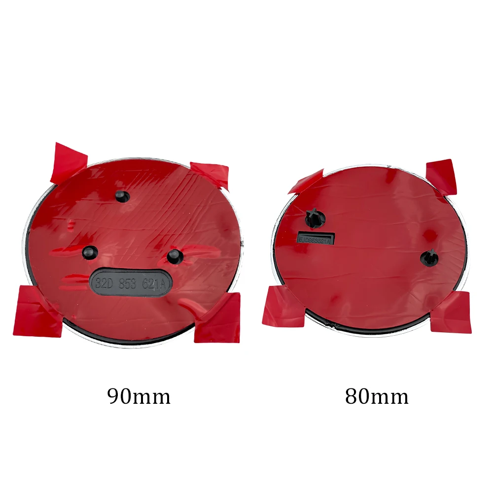 2개 80mm 90mm 3D 자동차 엠블럼 배지 후드 전면 후면 트렁크 로고용 스코다 파비아 1 2 옥타비아 a7 RS 슈퍼 래피드 예티 카록 비전용