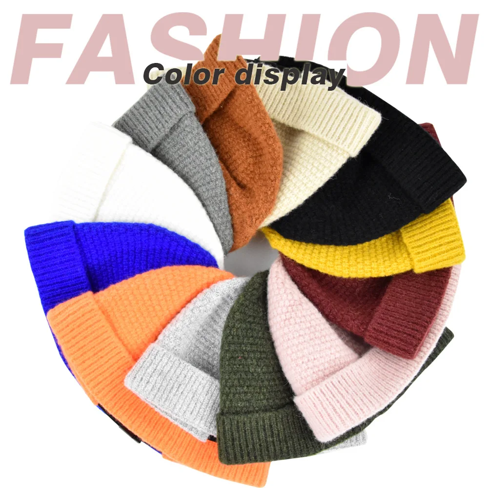 

Fashion Unisex Skull Hat Winter Beanies Cap For Men Women Autumn Hip-Hop Solid Knitted Skullies Hats Adjust Outdoor Bonnet Gift