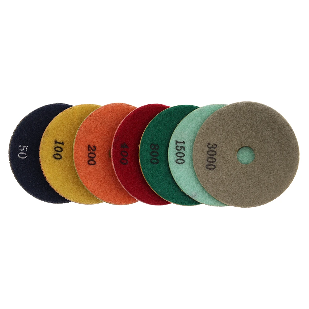 Imagem -02 - Conjunto Convexo Lapidação de Diamantes Pad Polegada Borda Arc-shaped Polimento Pads para Mármore Granito Pedra Tigela Moagem Discos Peças