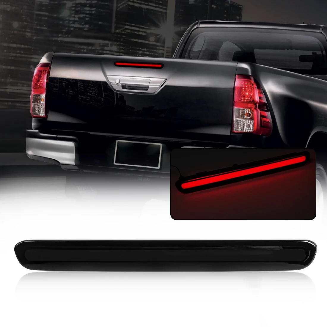 

For Toyota Hilux Revo 2015 2016 2017 2018 2019 2020 LED Brake Light Warning Turn Signal Lamp Rear Tail Light Car Accessories
