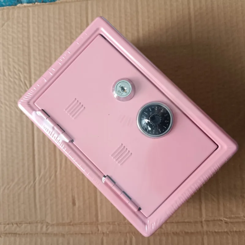New Creative Portable Piggy Bank Storage Box Small with Key Storage Box Change Box with Lock Piggy Bank Secret Storage