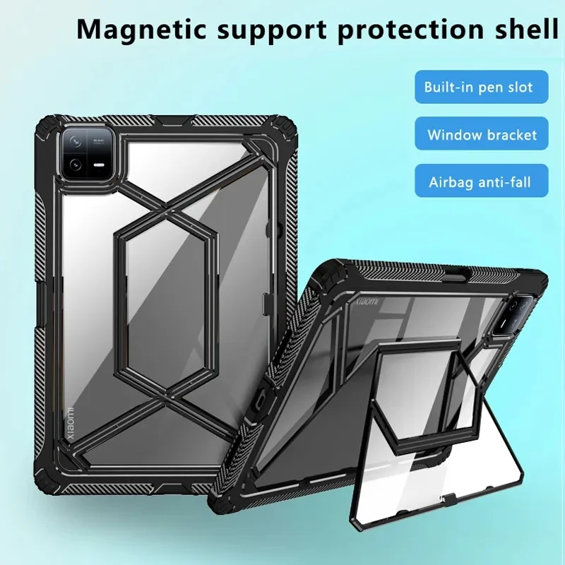 

Transparent Acrylic Hard Case for Xiaomi Pad 6 Pro 11 2023 for Xiaomi Pad 6 11 Inch Durable TPU+PC Hard Shockproof Case