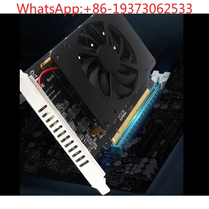 PCIEX16 NVME M.2 MKEY RAID Array Expansion Adapter Card Main Board Split Cassette Fan