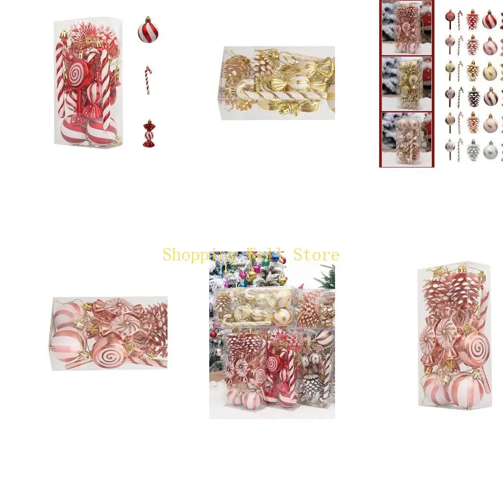 Набор KX4B из 13 нежных праздничных безделушек украшения рождественской елки украшения Набор KX4B из 13 нежных праздничных безделушек украшения рождественской елки украшения