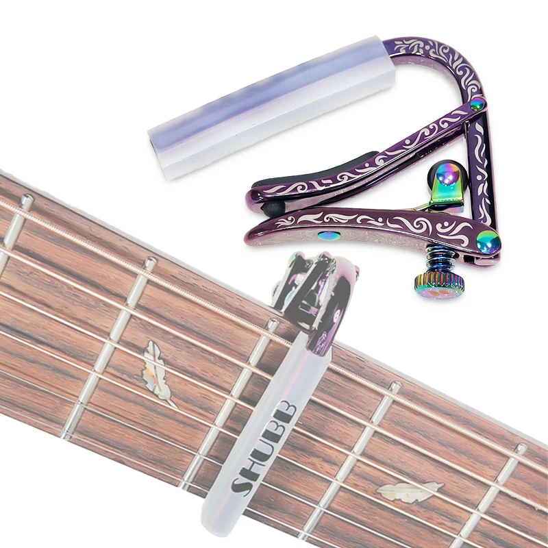 SHUBB Guitar Capo Violet Sky C1vs Fits Most Steel String Guitars, Acoustic or Electric Guitars, Guitar Accessories