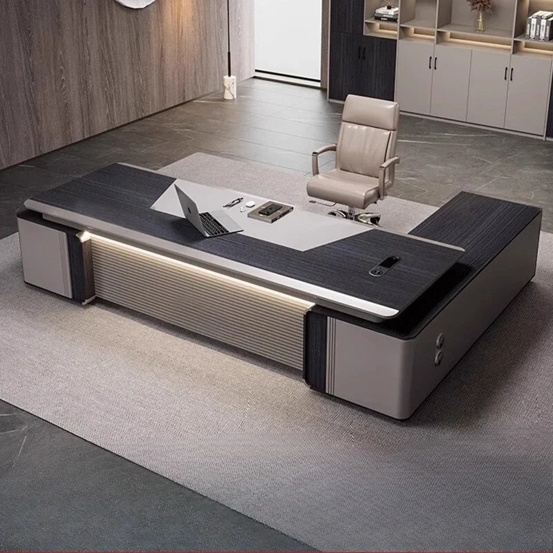 Furniture Executive Home Modern Drawer Storage Cabinet Corner Design Office Desks Computer Study Escrivaninha Biurko