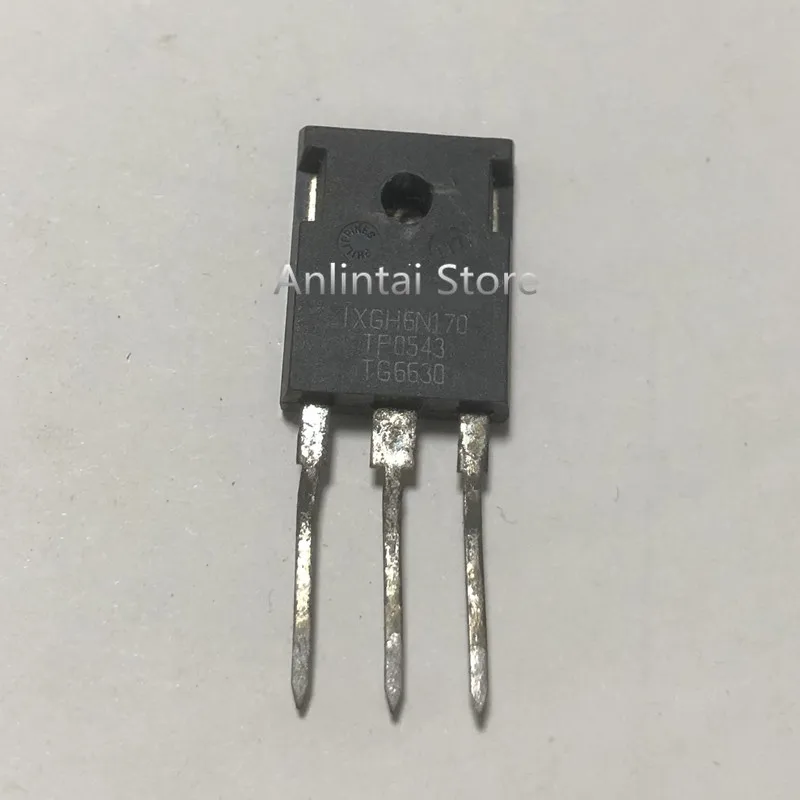 5Pcs    IXGH6N170 TO-247 MOSFET TRANSISTOR 6A 1700V Second hand field-effect transistors ensure quality