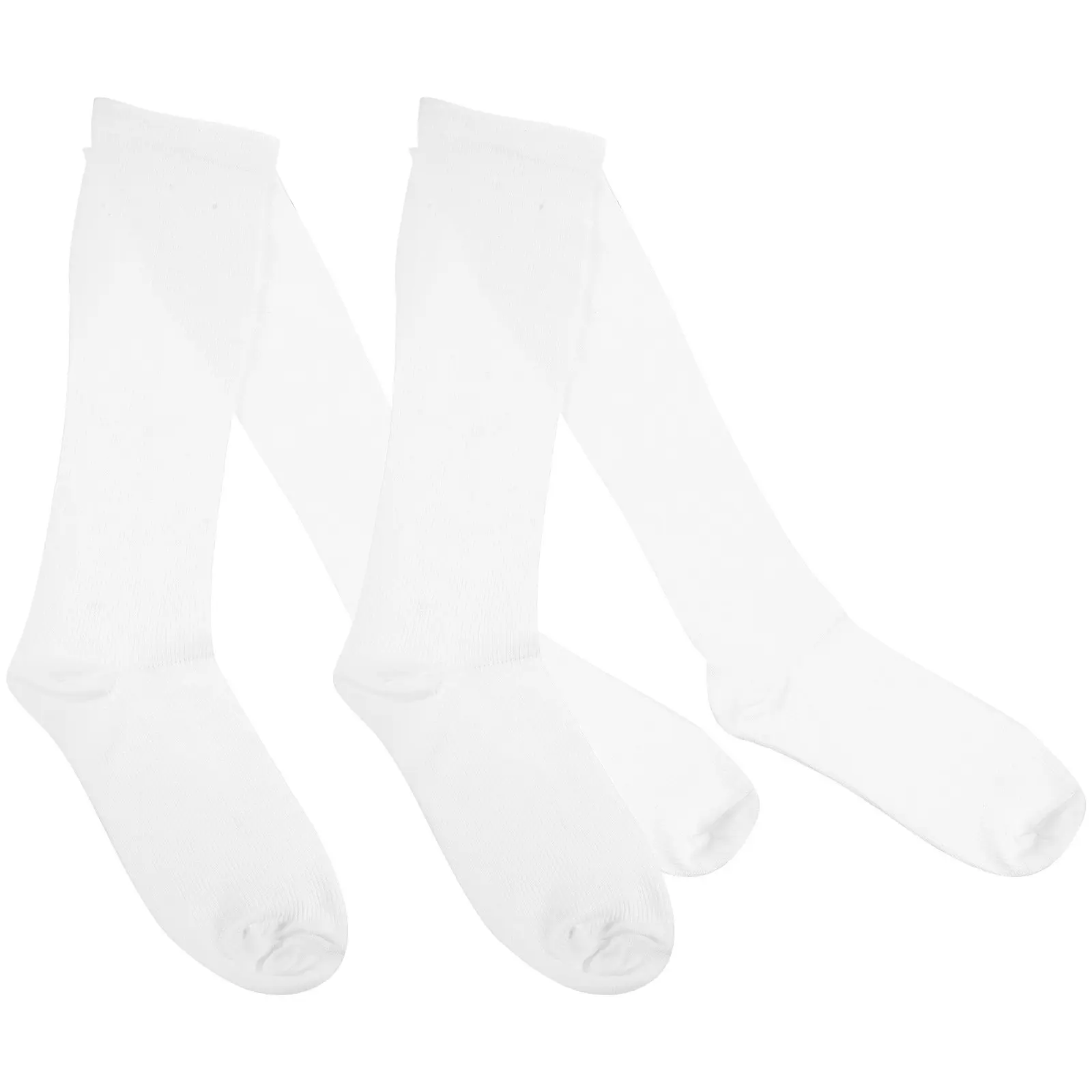 

2Pairs Sports Calf Socks Elastic Compression Stockings Skin-Friendly Long Tube for Jogging Camping Fitness Comfortable Fit