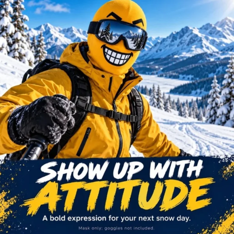 3D Funny Printed Balaclava Full Face Mask Windproof Breathable Ski Headwear Funny Face Cover for Outdoor Cycling Snowboarding