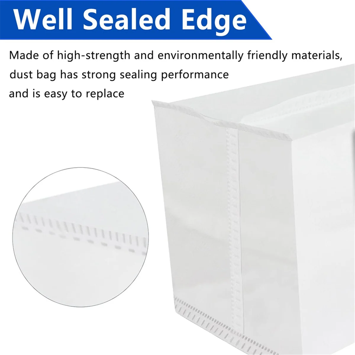 12 عبوة من أكياس الغبار للمكنسة الكهربائية T30 T30 Pro T30 Max، سعة كبيرة، ملحقات بديلة