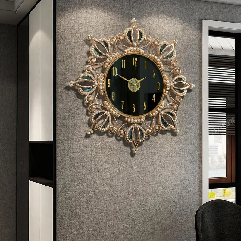 &c 75CM Modern European Luxury Living Room Home Decor Wall Clock Dropshipping DDP
