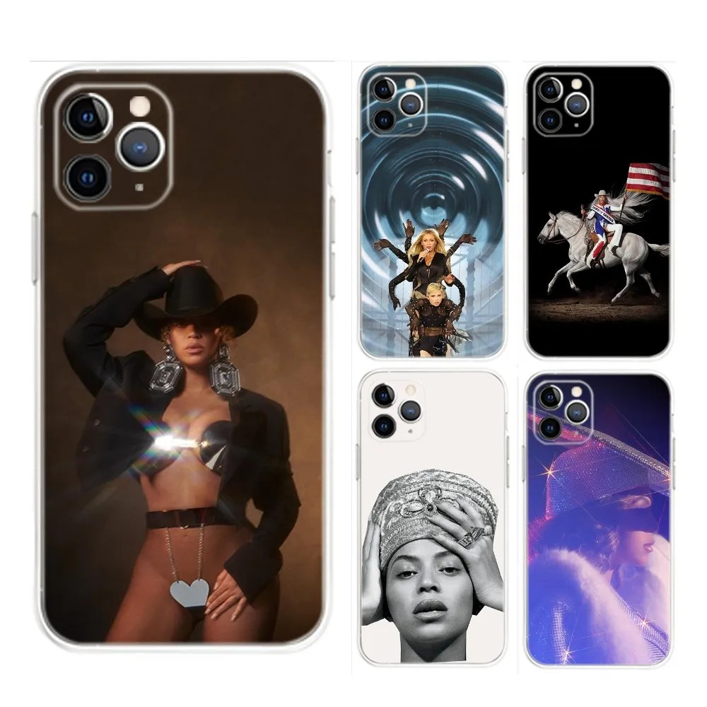 Beyonce COWBOY CARTER Phone Case For iPhone Apple 15,14,13,12,Mini,11,Pro,Max,Plus,X,XR,XS,8,SE,2020,Plus Transparent Cover