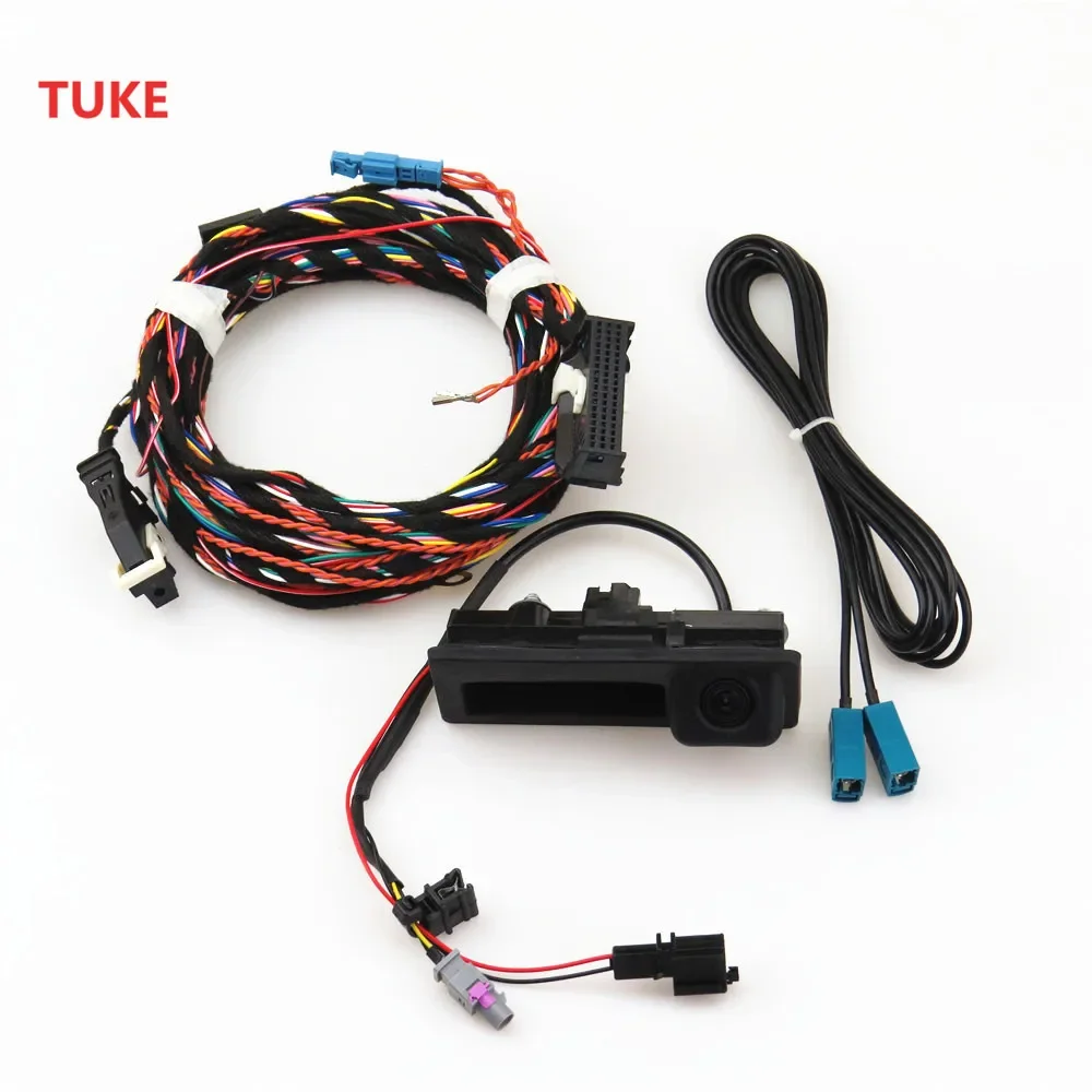 

RWSYPL 12V Car RGB Reversing Video Camera Webcam + Plug Harness For Tiguan 2011-2012 RNS510 RCD510 5ND 827 566 C 5ND827566C