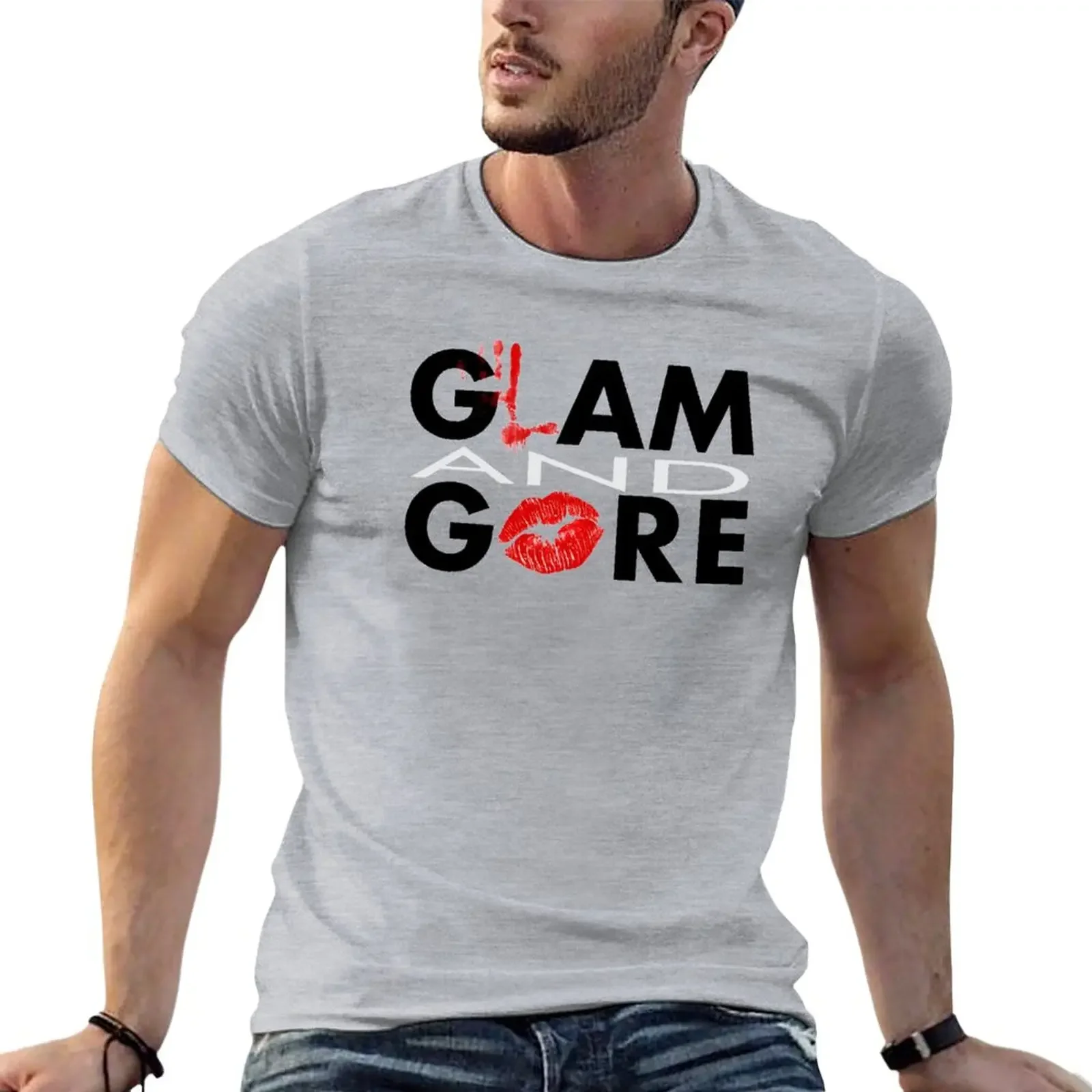 Glam and Gore Logo T-Shirt sweat shirts graphic tees mens clothing