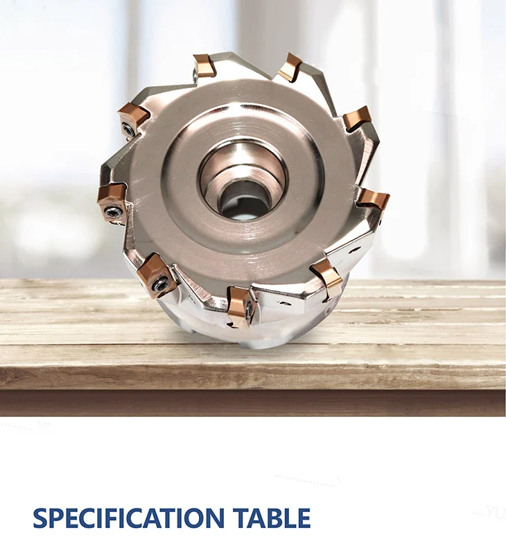 SUREWEL CNC Hi-FeedFräskopf EXN03R Bearbeitung von Stahl-Legierung 16 mm 22 mm 27 mm 32 mm 40 mm für LNMU0303 Hartmetall-Einsatz – Detail 5