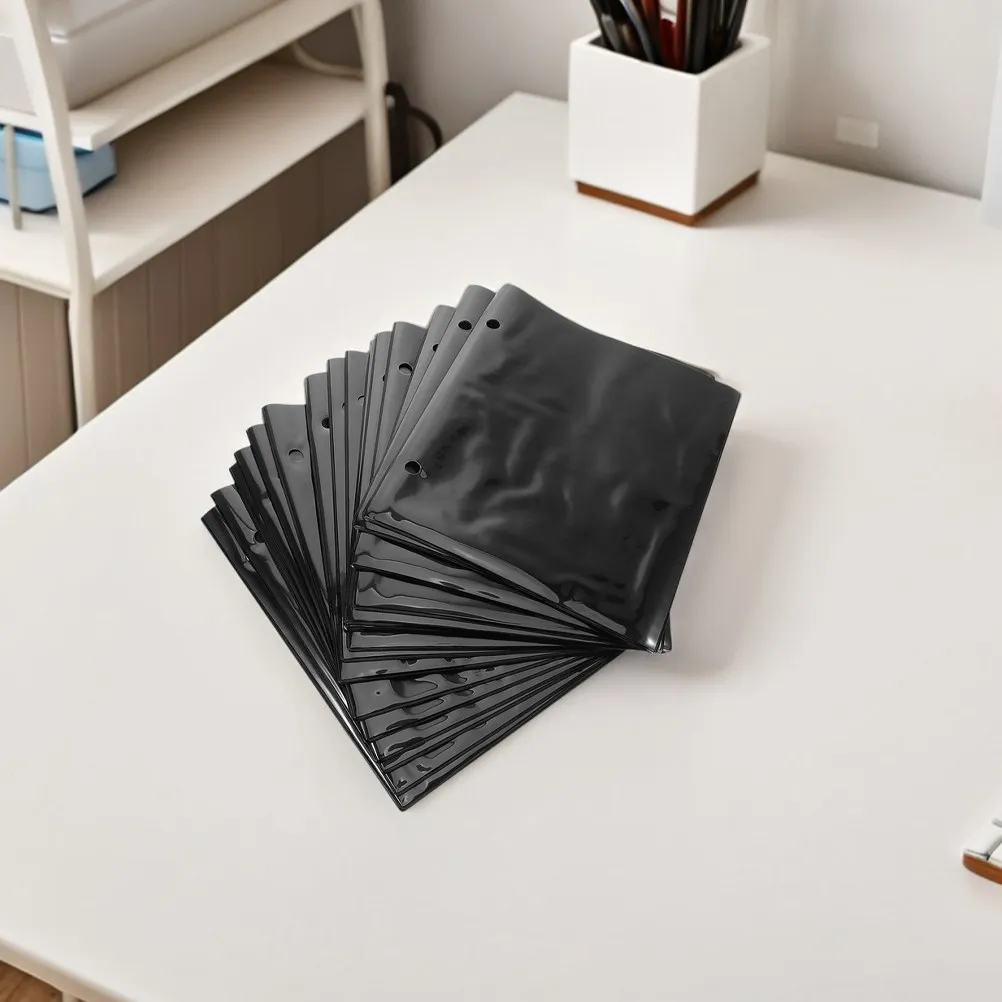 

15 Pcs Flip Folder Page Double Sided Music Clips Holder Book Paper PVC Replacements