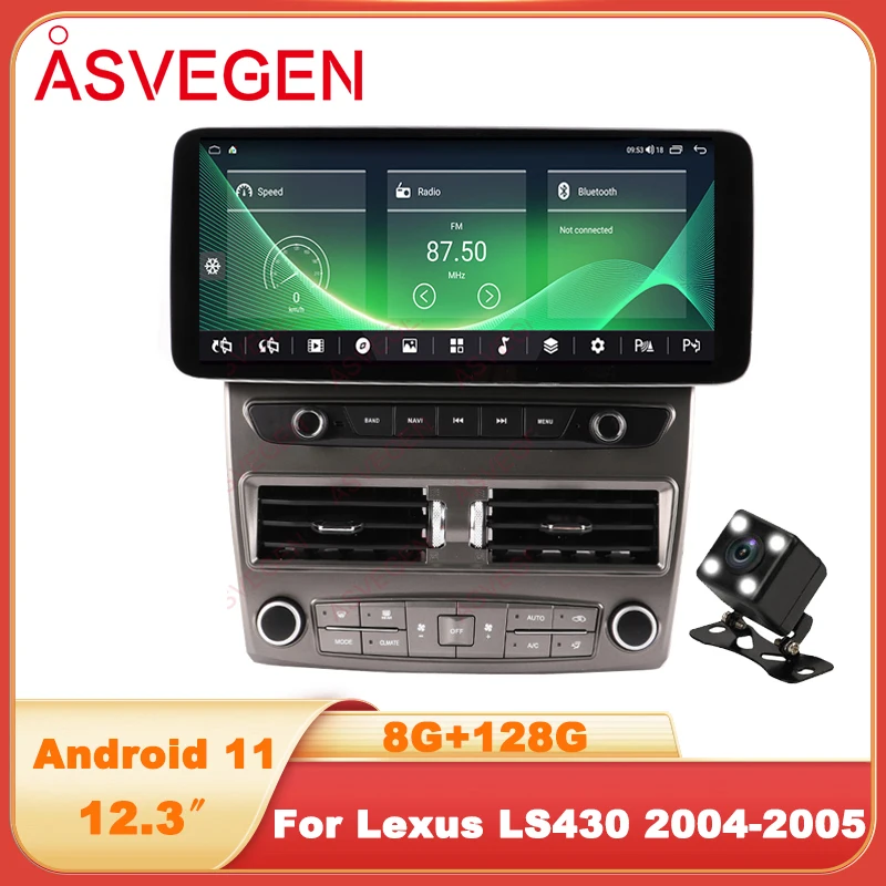 

12.3"Android 11 Car Multimedia Player For Lexus LS430 2004-2005 Audio Stereo Headunit GPS Navigation Screen