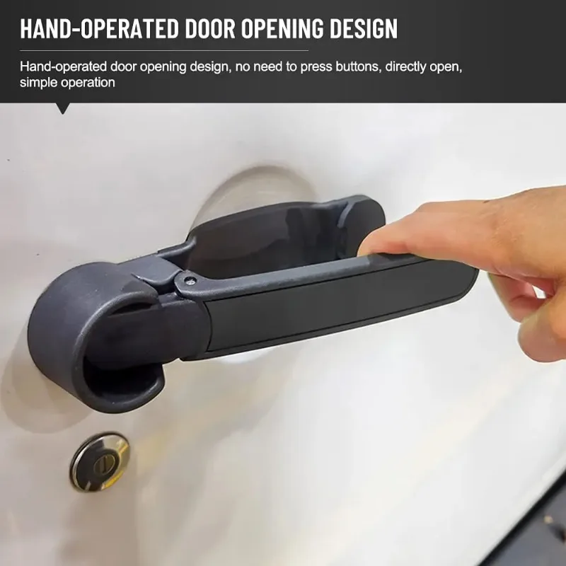 Kit Gagang Pintu & Gagang Pintu Belakang untuk Jeep Wrangler JK JKU 2007-2018 Tanpa Tombol Tekan Pelepas 3pc Aksesoris Mobil Berkualitas Tinggi