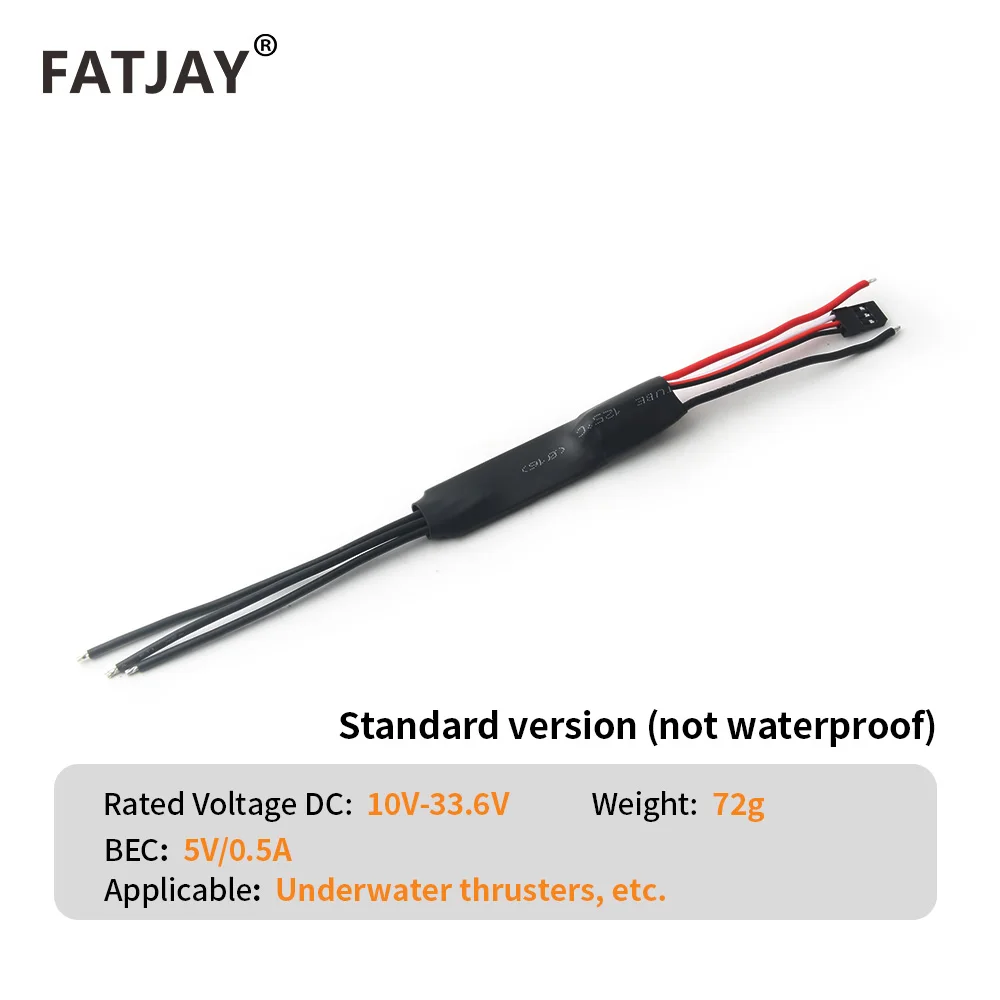 FATJAY KYE-WP-15A 8S 15A DC Brushless Electronic Speed Controller Underwater Propeller Boat Model ESC
