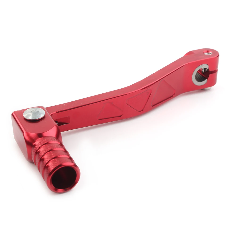 Universal For Honda XR CRF 50 70 100 125 Dirt Bike Red 10 mm Folding Shifter Shift Lever Aluminum Alloy