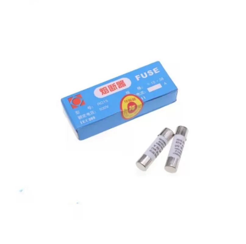 20pcs 10*38 Blow Ceramic Fuse 10x38mm 0.5A 1A 2A 4A 5A 6A 8A 10A 16A 20A 32A RO15 Ceramic Fuse