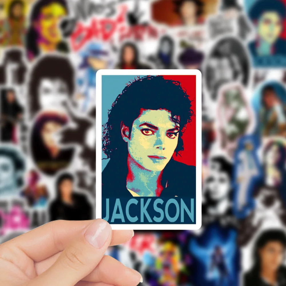 Michael Jackson 50PCS Graffiti Stickers Water Bottle Laptop Phone Bicycle Luggage Case Skateboard Children Adult Sticker